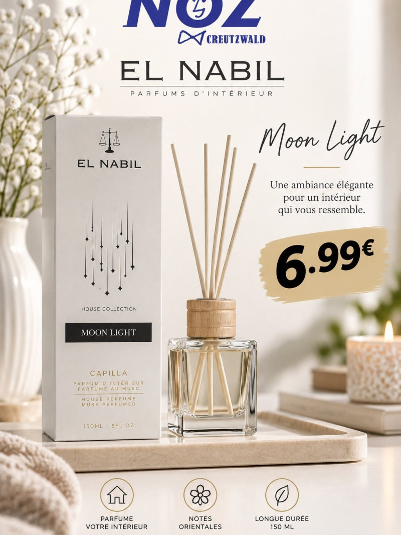Parfum d'intérieur EL NABIL MOON LIGHT