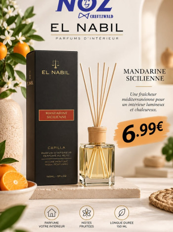 Parfum d'intérieur EL Nabil Mandarine sicilienne