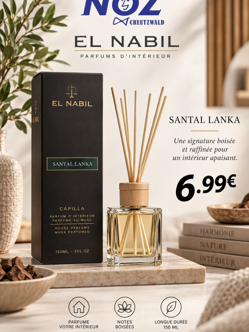 Parfum d'intérieur EL NABIL Santal Lanka