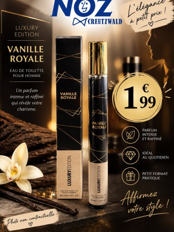 eau de toilette homme LUXURY EDITION vanille royale