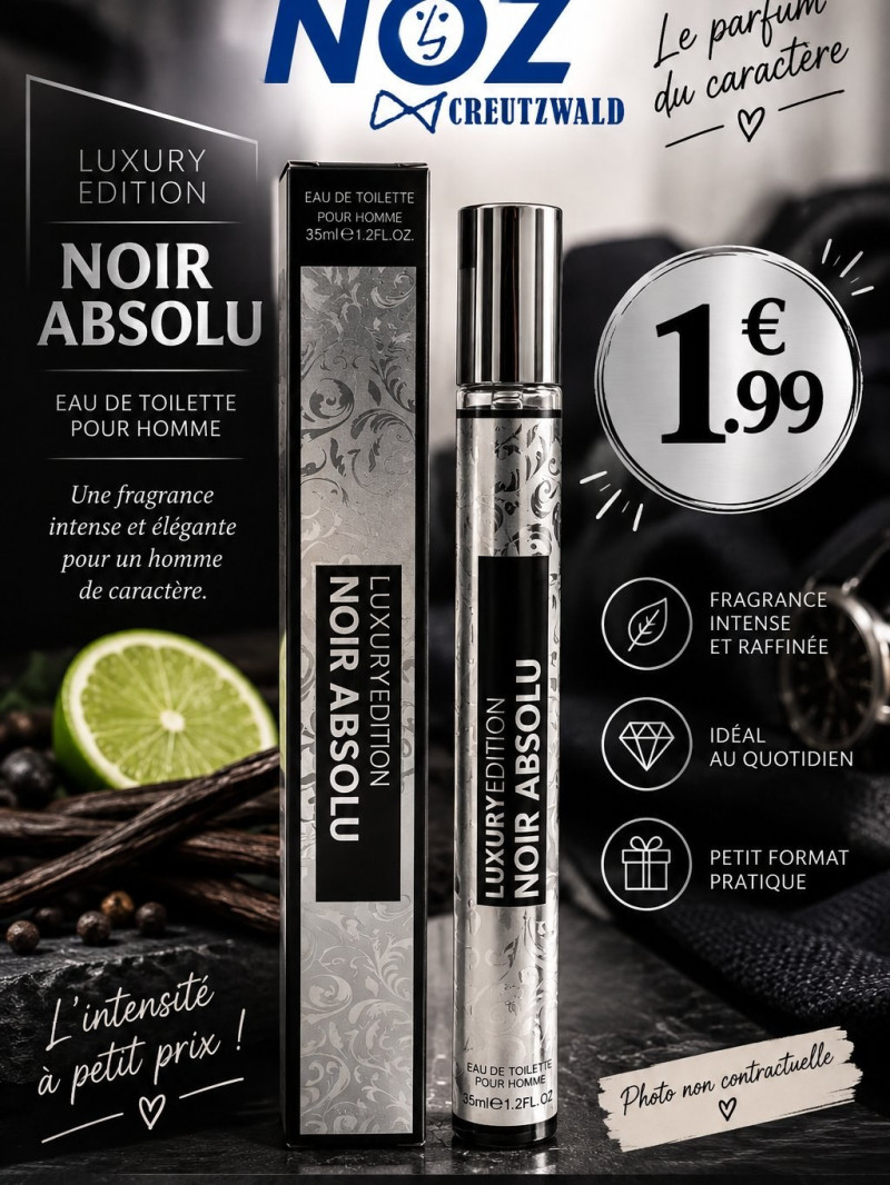 eau de toilette homme LUXURY EDITION noir absolu