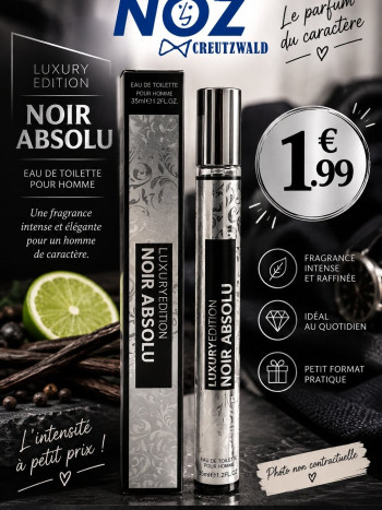 eau de toilette homme LUXURY EDITION noir absolu