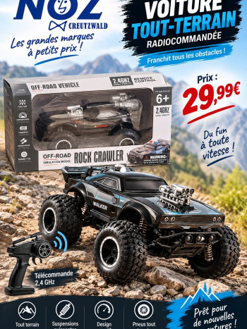 Voiture tout terrain télécommandée