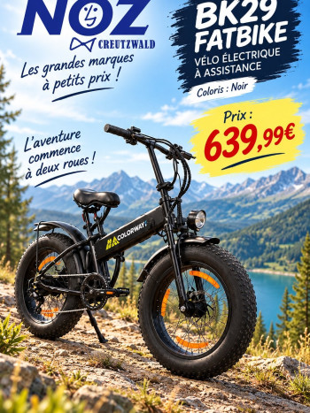 KOOLUX  BK29 FATBIKE A ASSISTANCE ELECTRIQUE NOIR