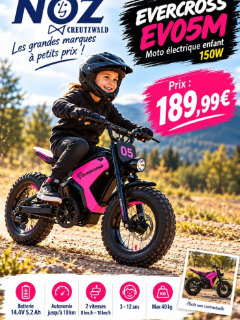 Moto électrique EVERCROSS EV05M PINK