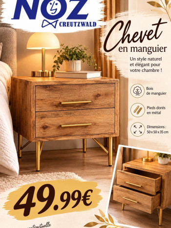 Chevet en manguier