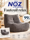 FAUTEUIL RELAX VELOURS CÔTELÉ
