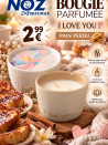 Bougie parfumée  I LOVE YOU pain perdu