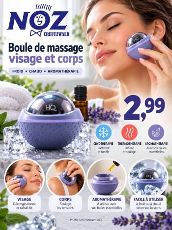 Boule de massage visage corps CRYO THERAPY